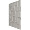 Ekena Millwork 19 5/8in. W x 19 5/8in. H Modern Square EnduraWall Decorative 3D Wall Panel Covers 2.67 Sq. Ft. WP20X20MSGLN - alternate 2